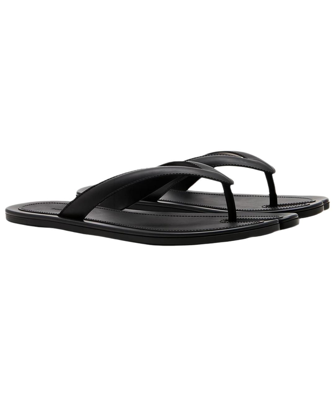 MAISON MARGIELA Черные шлепанцы, фото 2