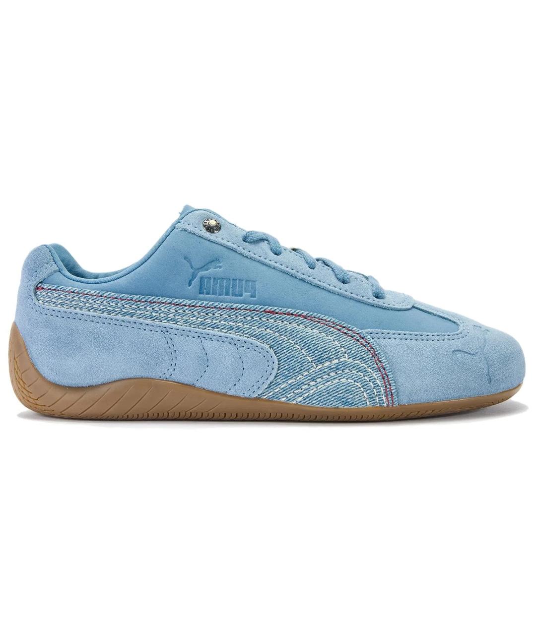 PUMA Голубые текстильные кроссовки, фото 1