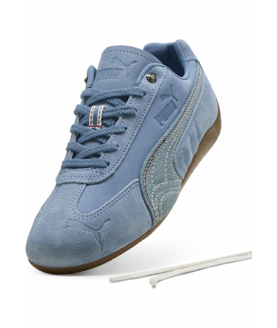 PUMA Голубые текстильные кроссовки, фото 5
