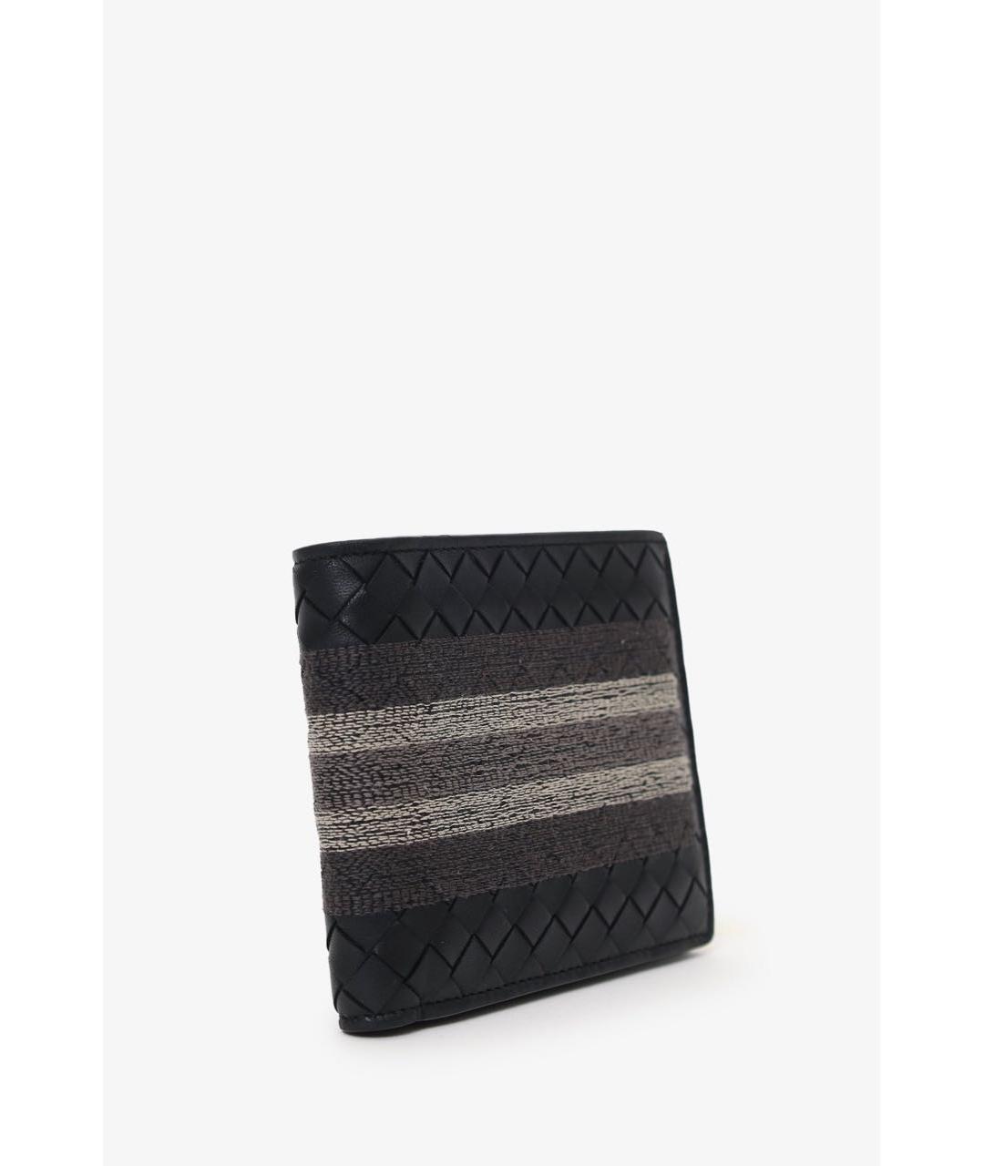 BOTTEGA VENETA Черный кожаный кошелек, фото 2
