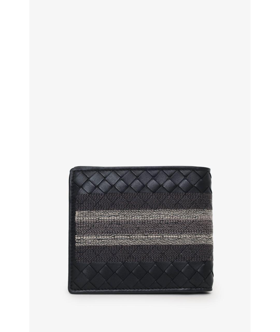 BOTTEGA VENETA Черный кожаный кошелек, фото 4