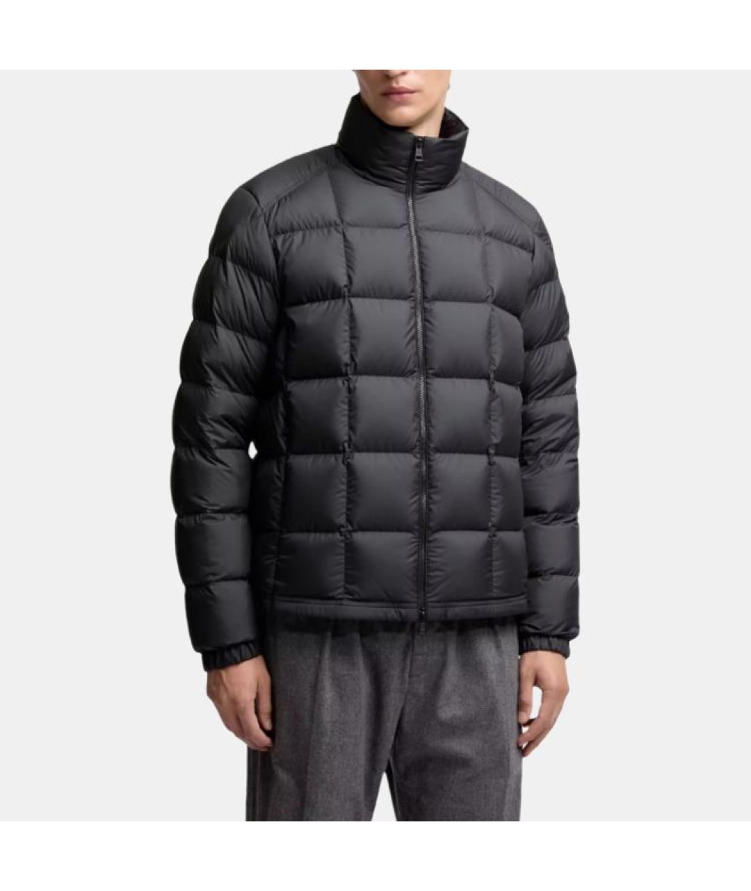 MONCLER Черная полиамидовая куртка, фото 2