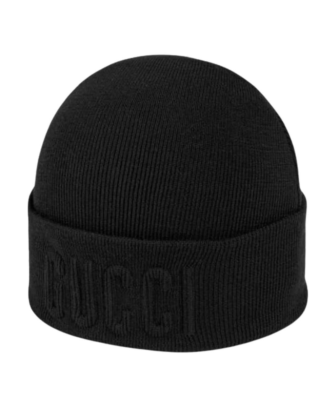 GUCCI Черная шерстяная шапка, фото 1