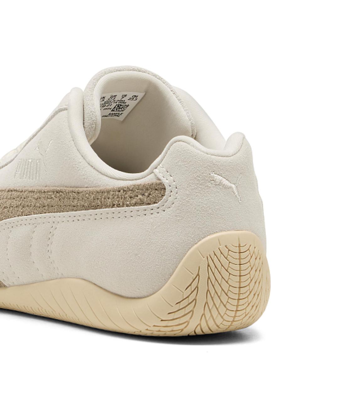 PUMA Бежевые замшевые кроссовки, фото 4