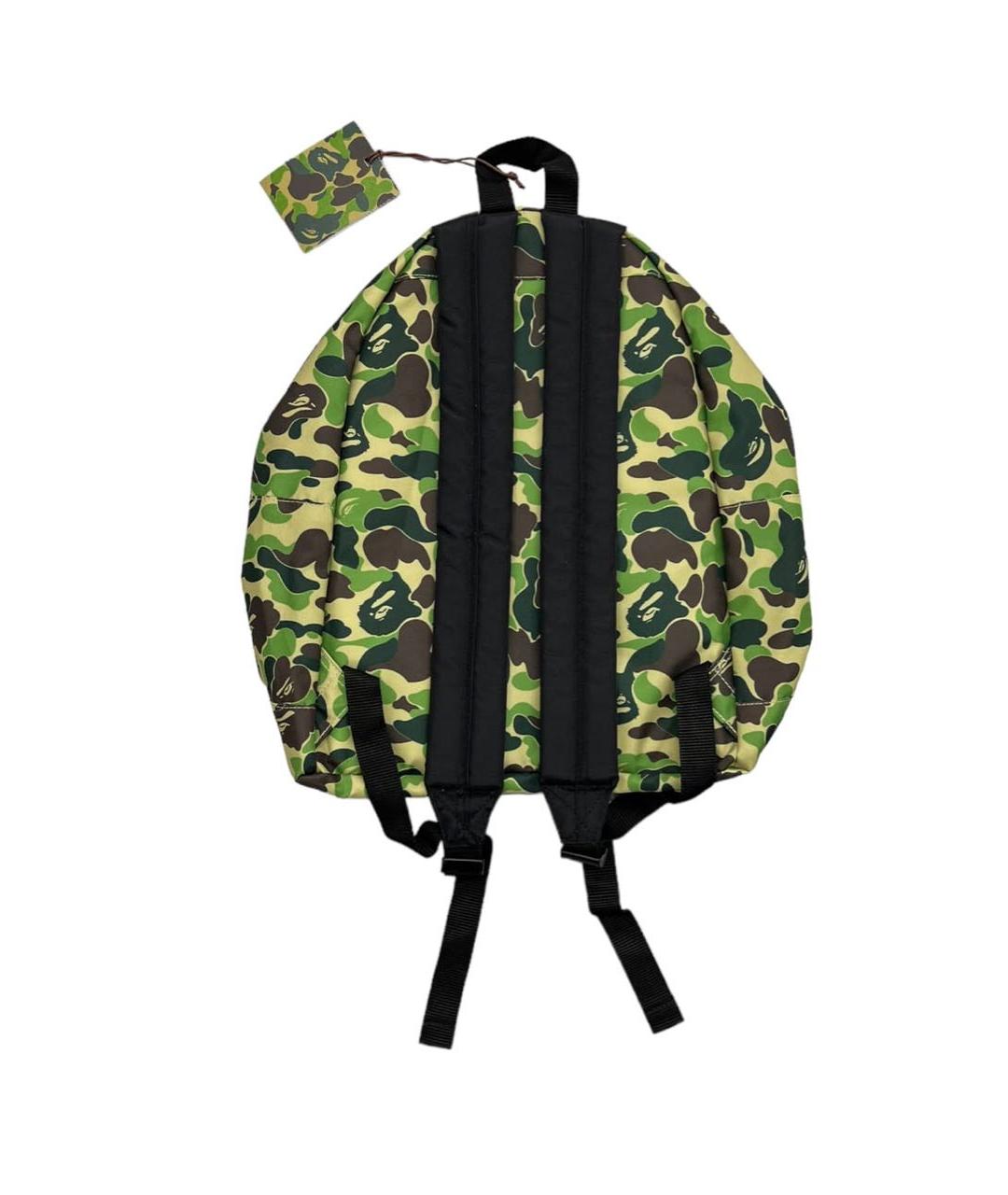 A BATHING APE Зеленый синтетический рюкзак, фото 6