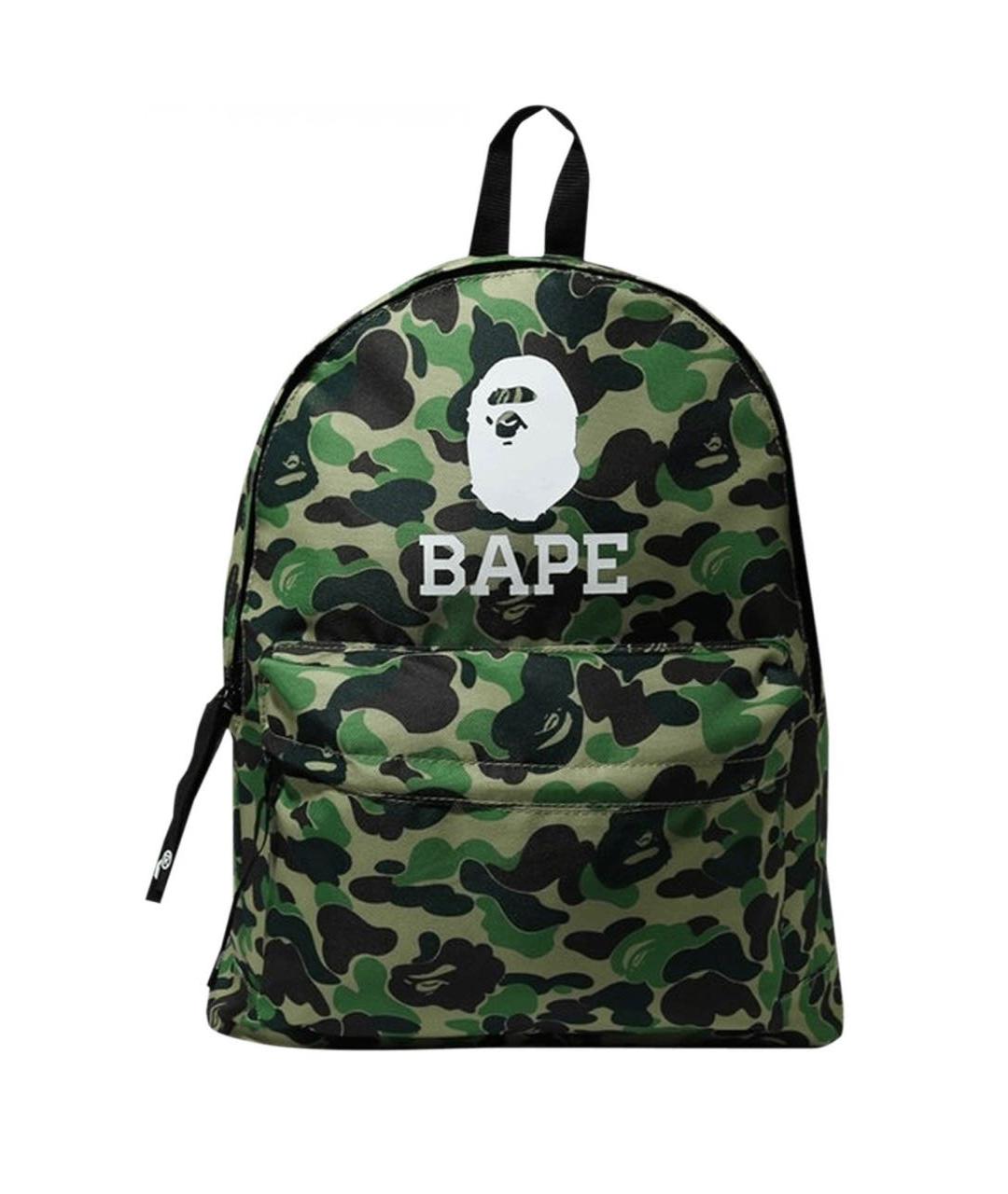 A BATHING APE Зеленый синтетический рюкзак, фото 8