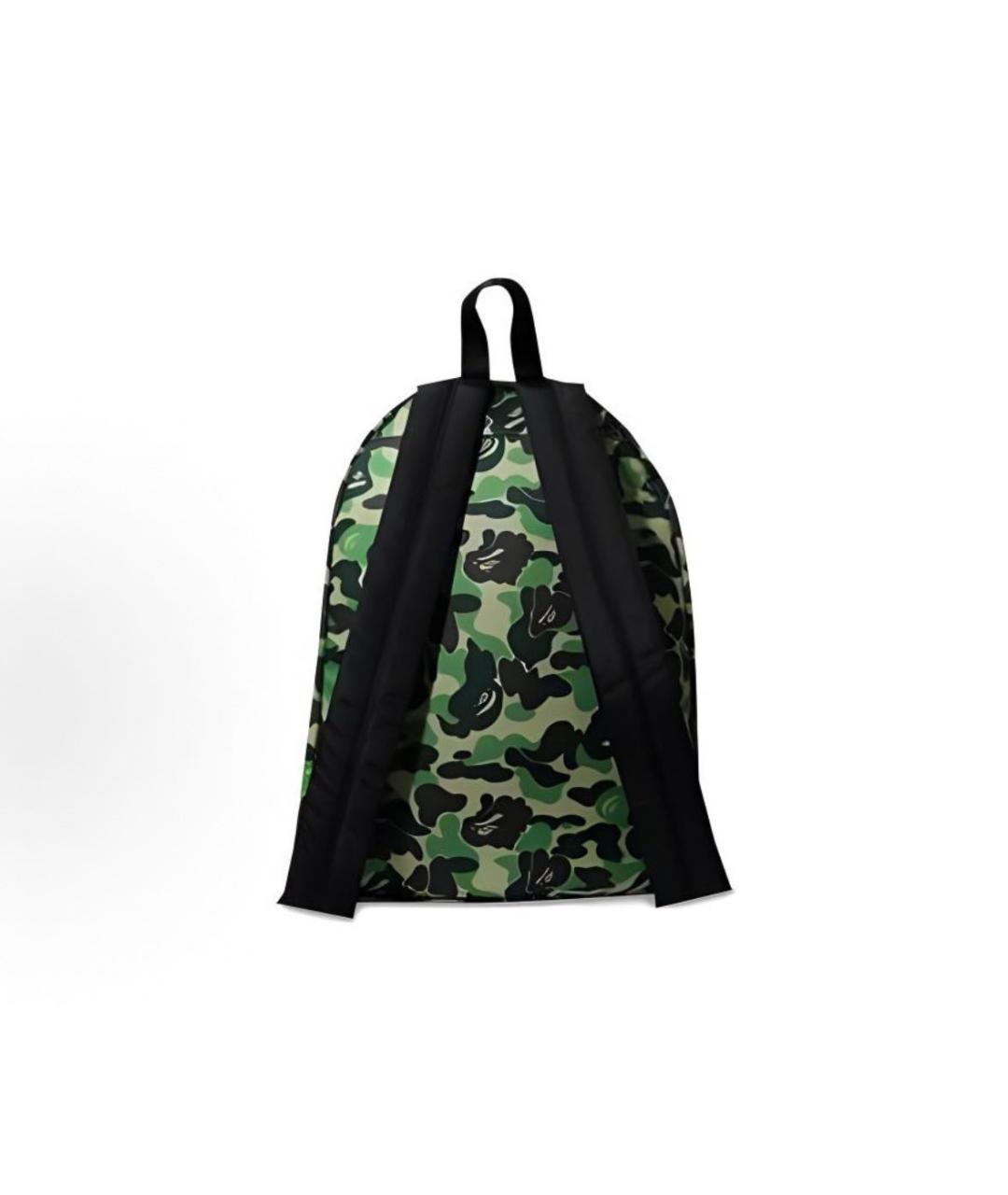A BATHING APE Зеленый синтетический рюкзак, фото 2