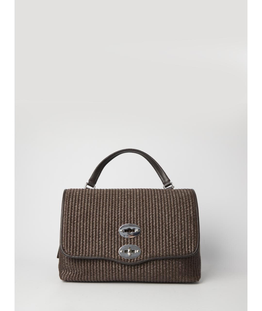 ZANELLATO Коричневая пелетеная сумка тоут, фото 5