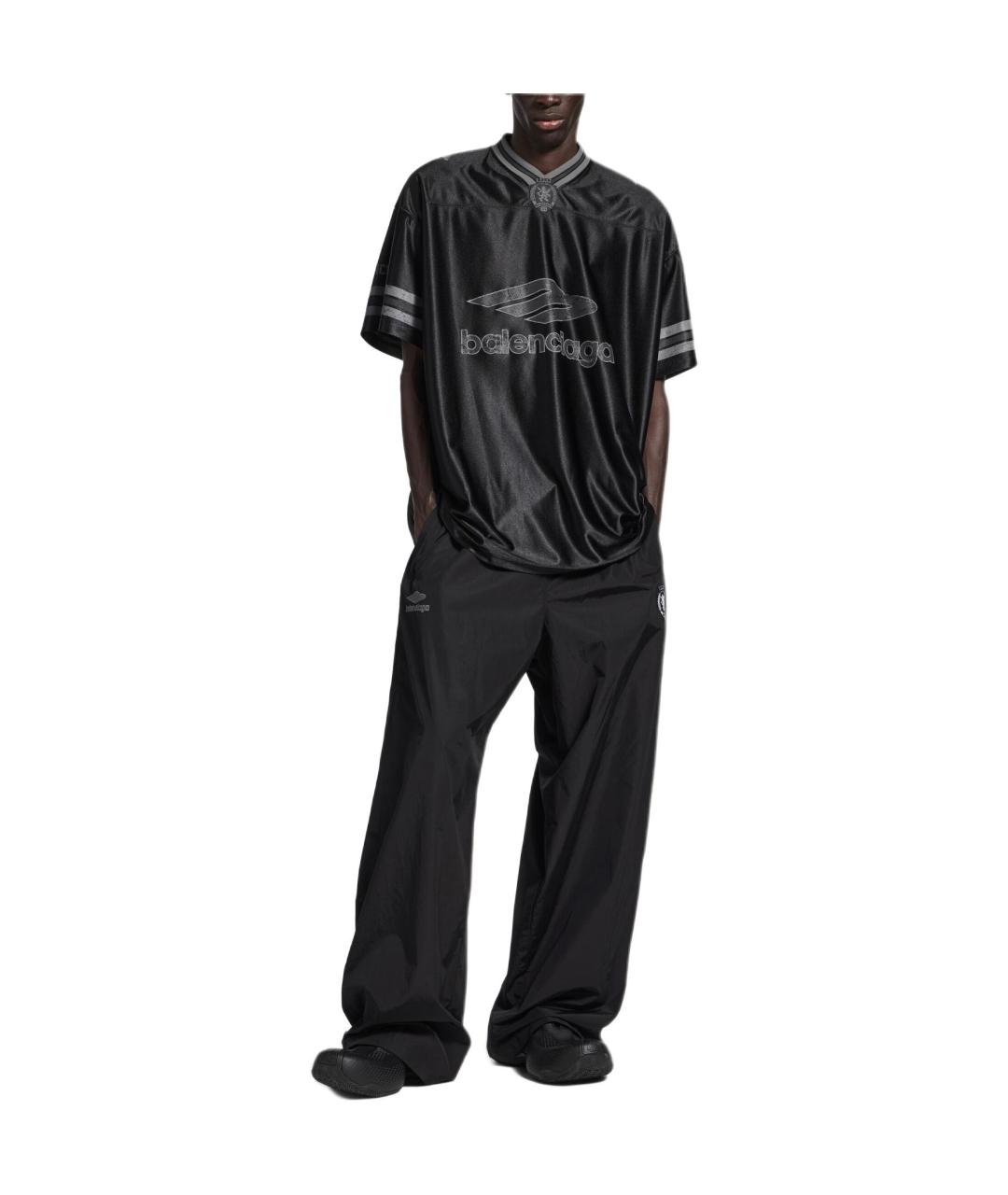 BALENCIAGA Черная футболка, фото 3