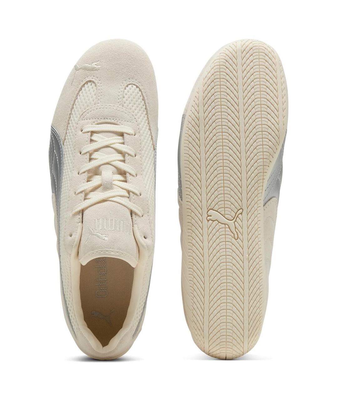 PUMA Бежевые замшевые кроссовки, фото 3