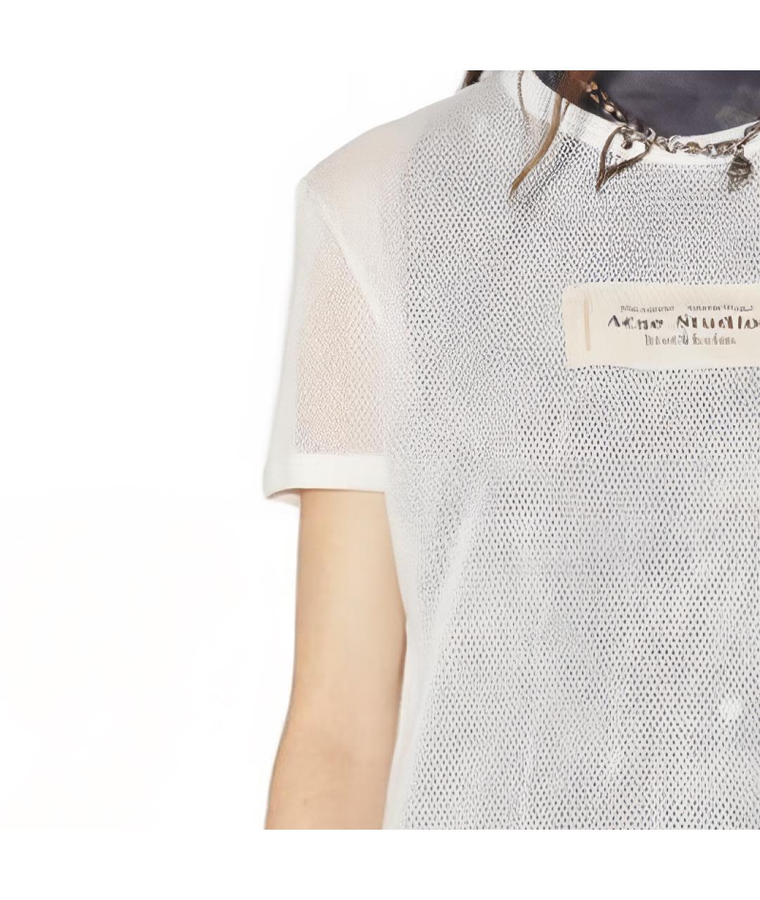 ACNE STUDIOS Белая футболка, фото 4