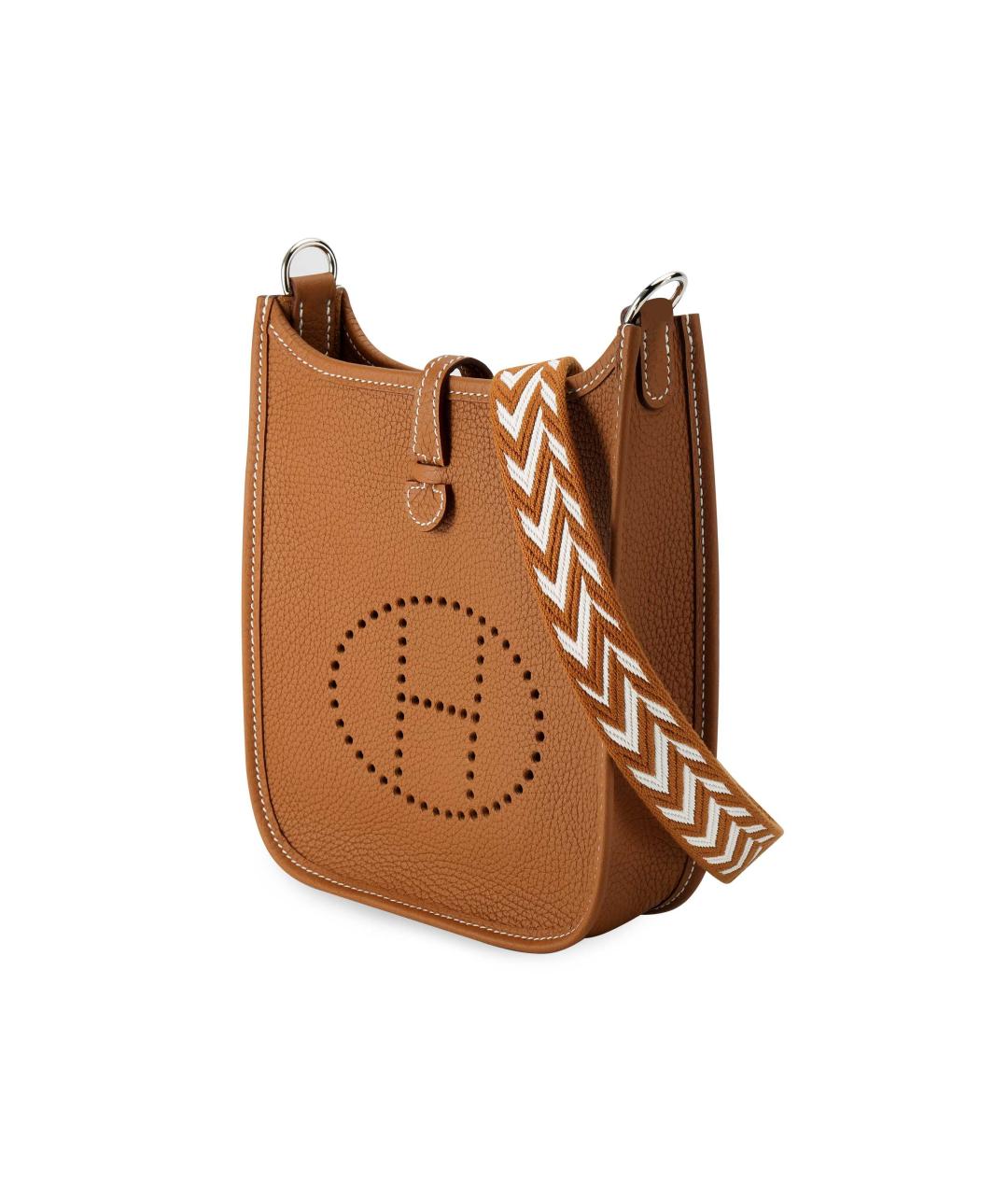 HERMES Коричневая кожаная сумка через плечо, фото 2