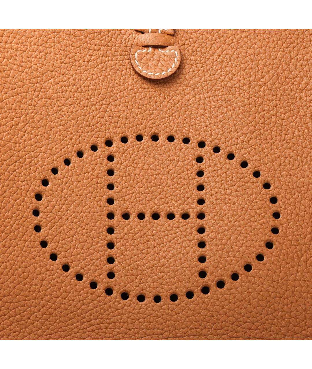 HERMES Коричневая кожаная сумка через плечо, фото 5