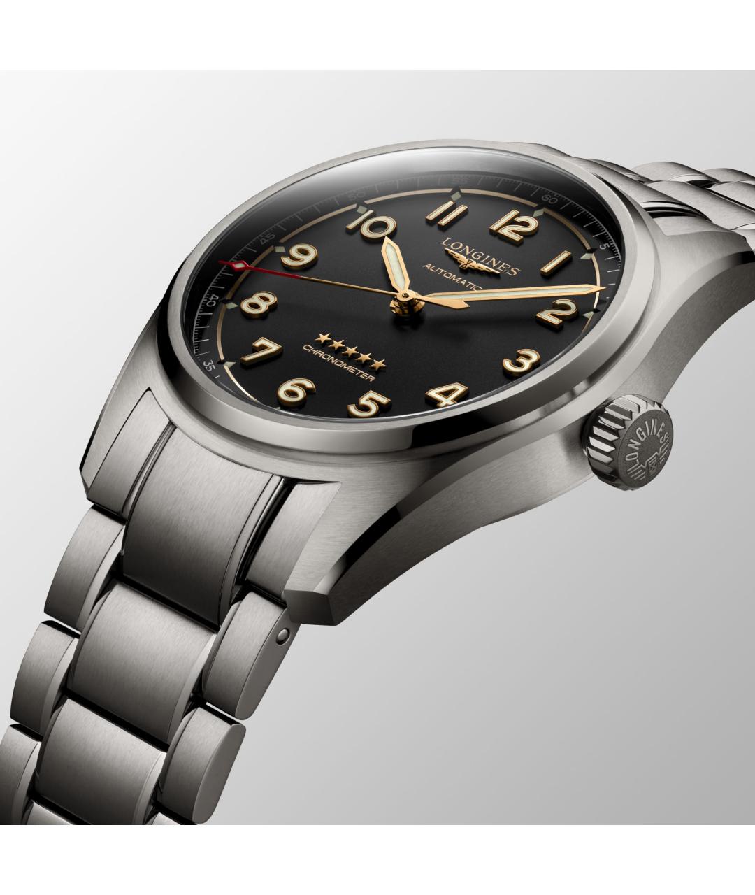 LONGINES Серебряные титановые часы, фото 4