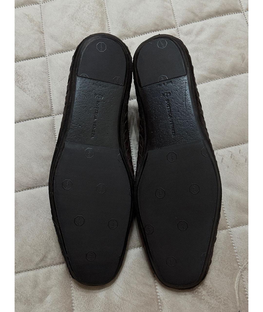 BOTTEGA VENETA Коричневые кожаные лоферы, фото 5