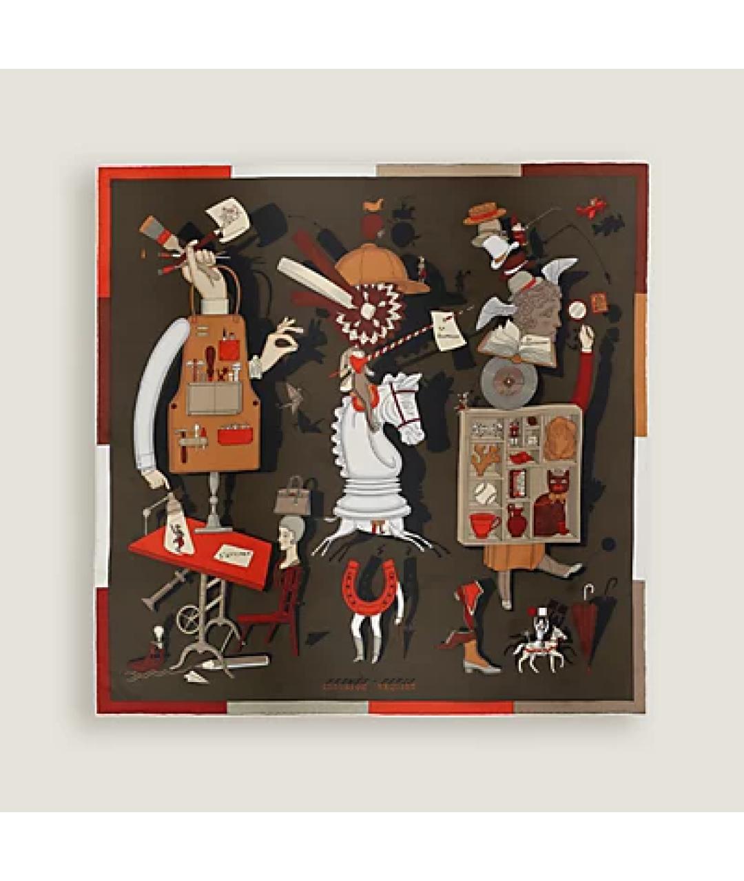 HERMES Шелковый шарф, фото 3