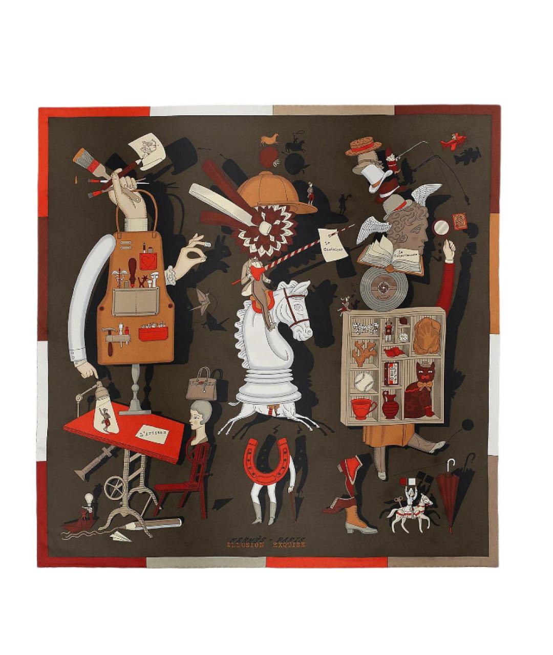 HERMES Шелковый шарф, фото 1