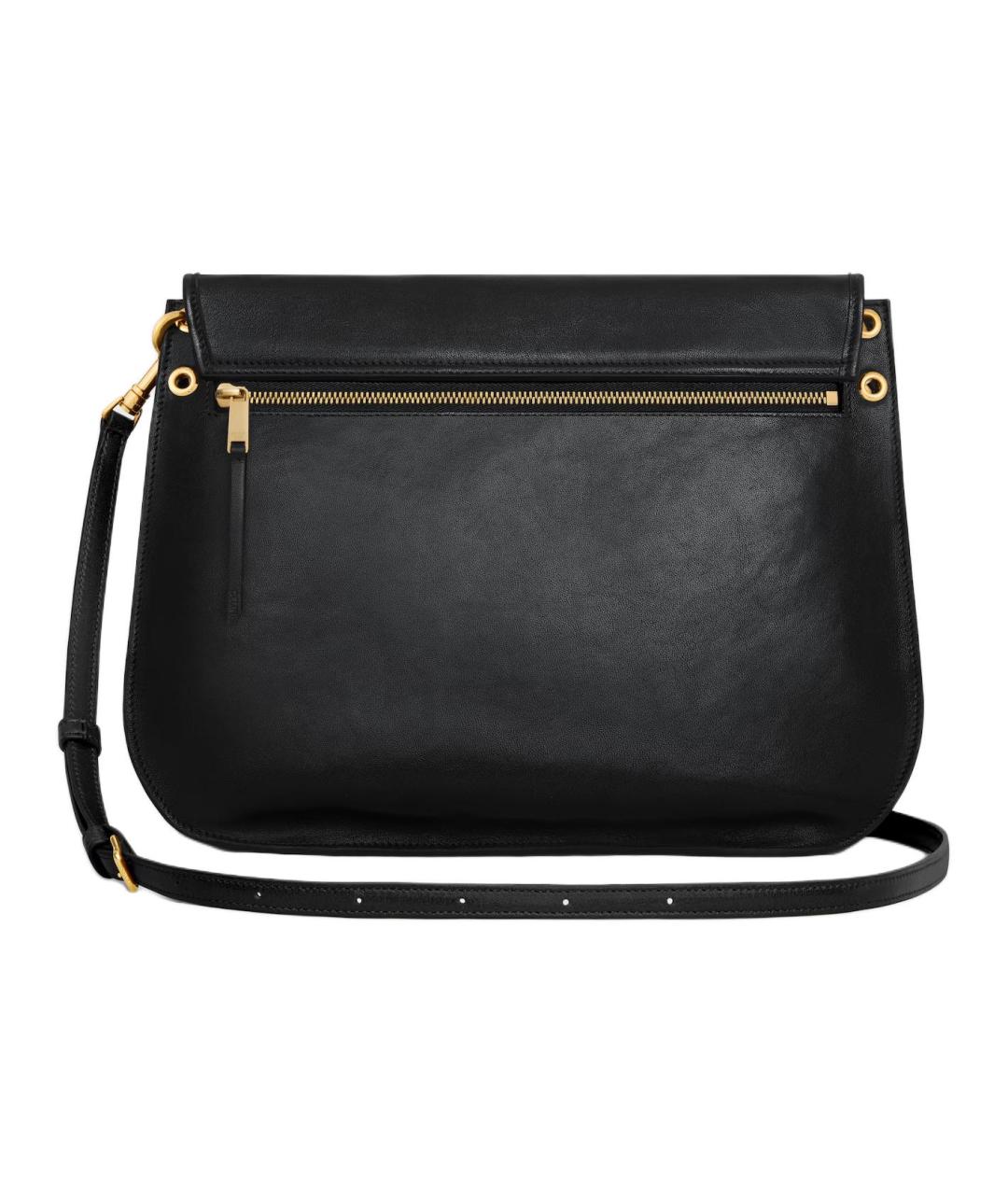 CELINE Черная кожаная сумка через плечо, фото 3