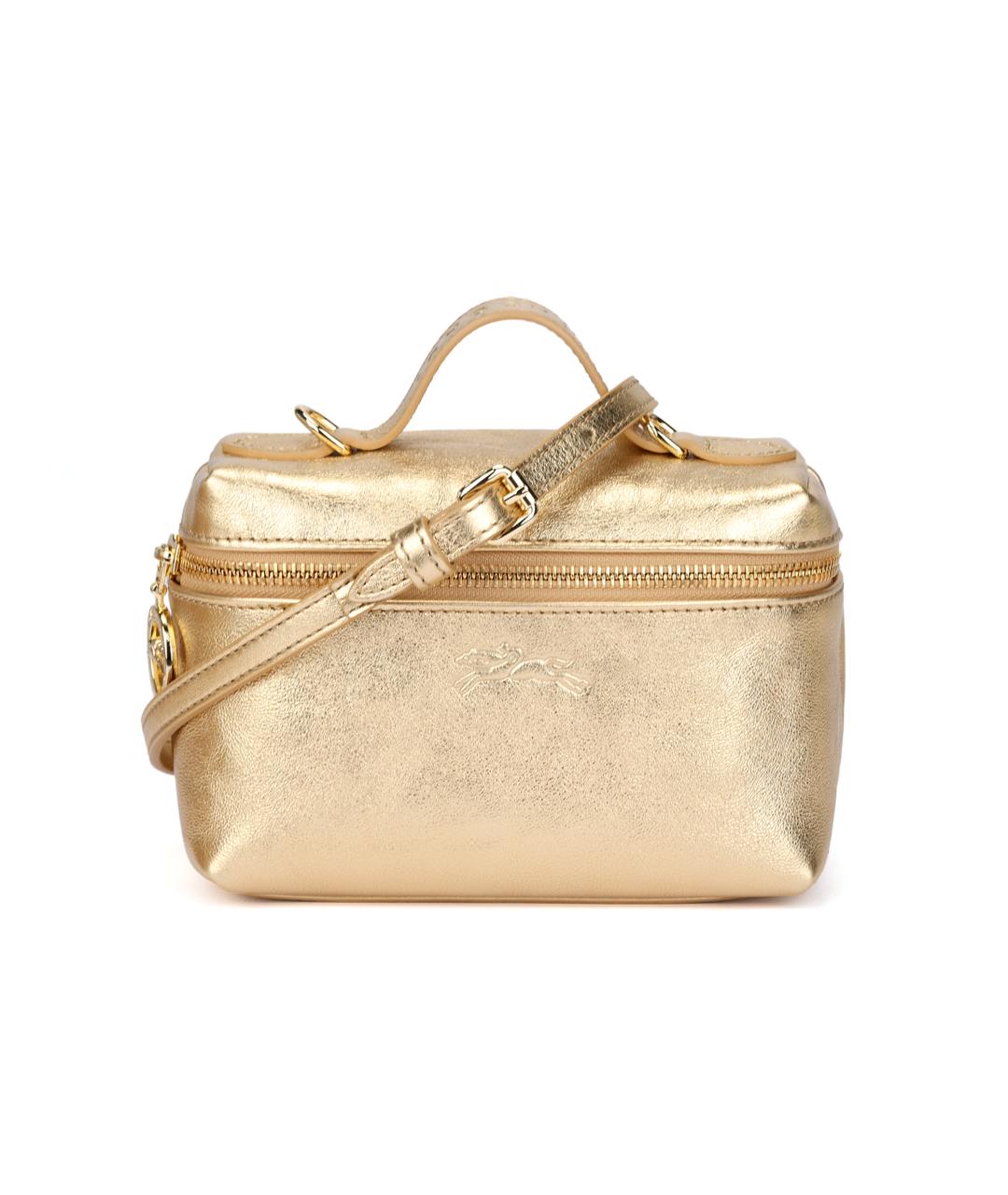 LONGCHAMP Золотая сумка через плечо, фото 1