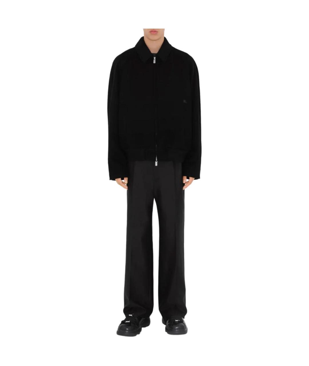 BURBERRY Черная кашемировая куртка, фото 2