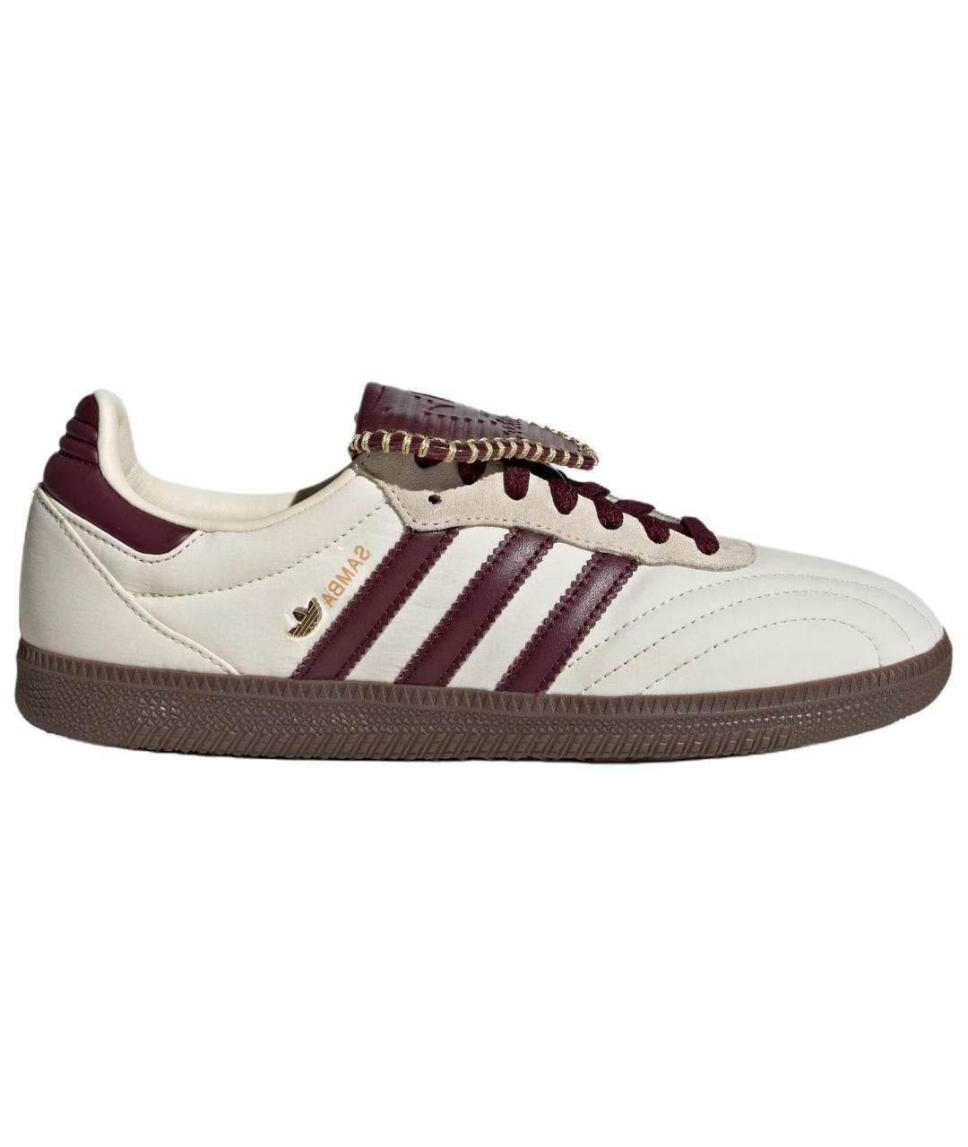 ADIDAS Белые кожаные кеды, фото 1