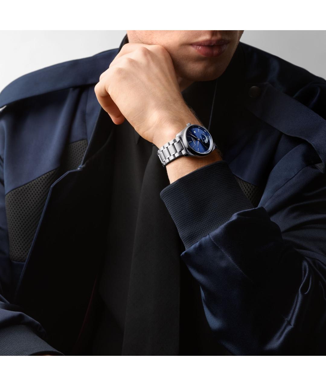 LONGINES Серебряные стальные часы, фото 5