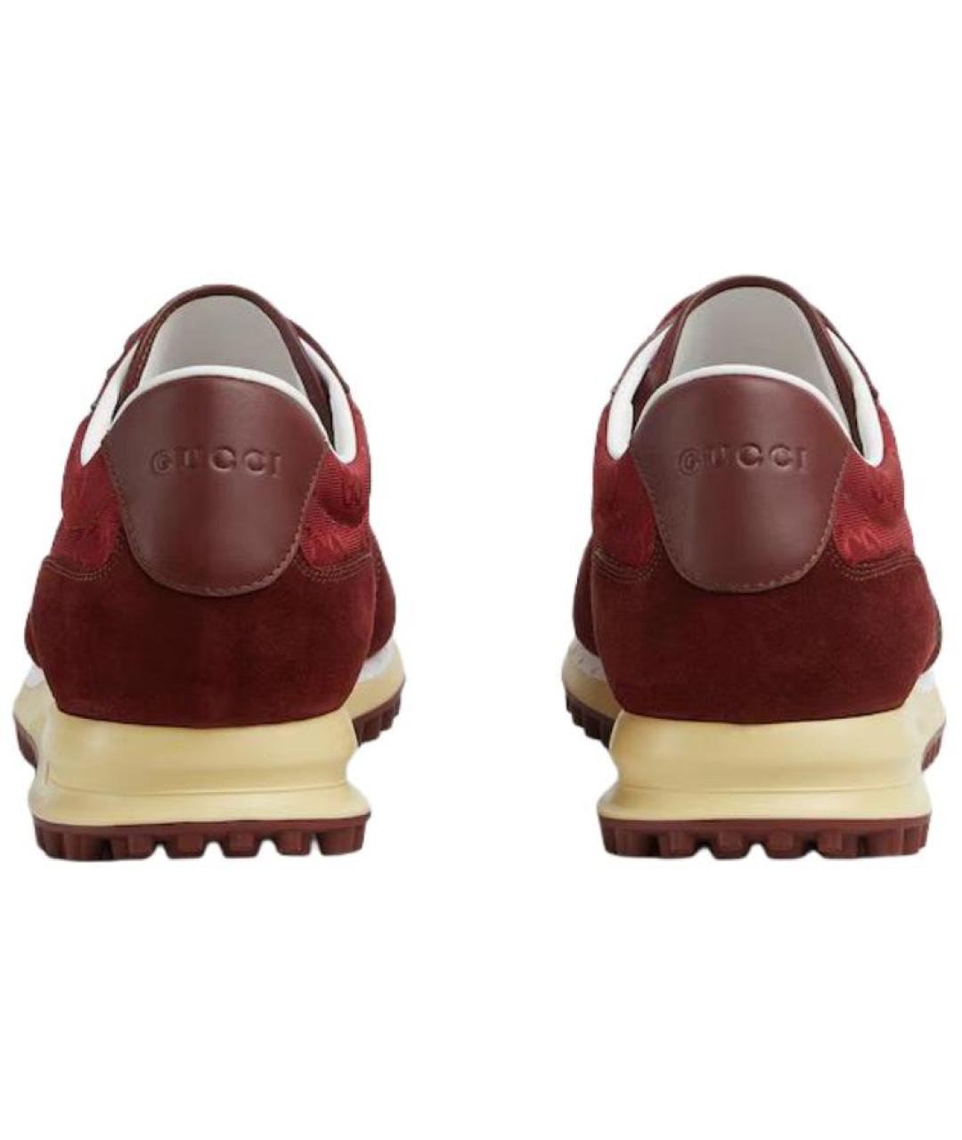GUCCI Красные низкие кроссовки / кеды, фото 5