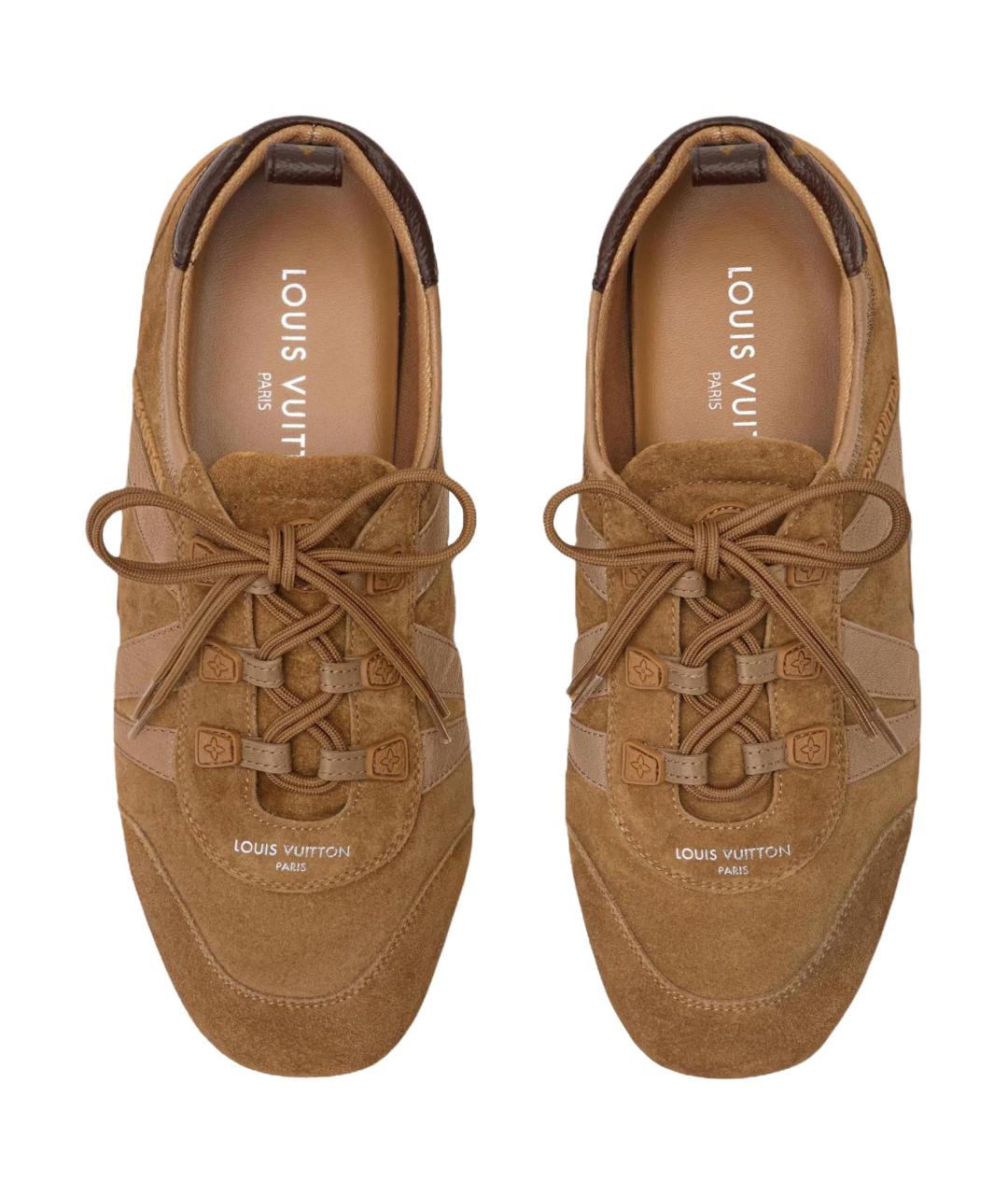 LOUIS VUITTON Коричневые кеды, фото 4