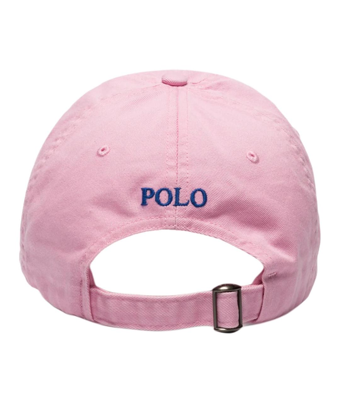 POLO RALPH LAUREN Розовая хлопковая кепка/бейсболка, фото 3