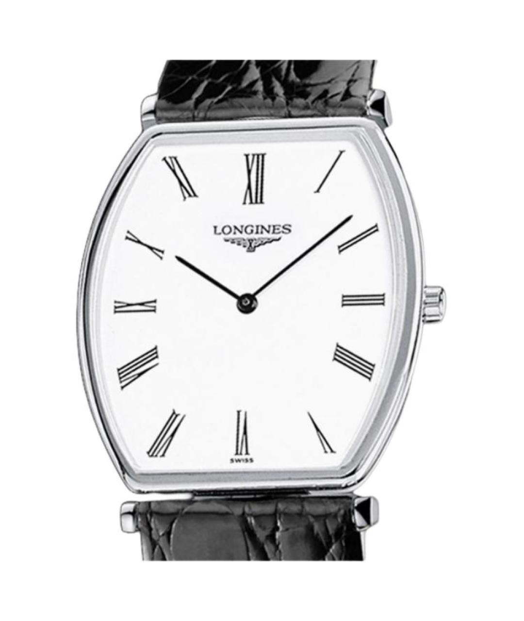 LONGINES Черные стальные часы, фото 5