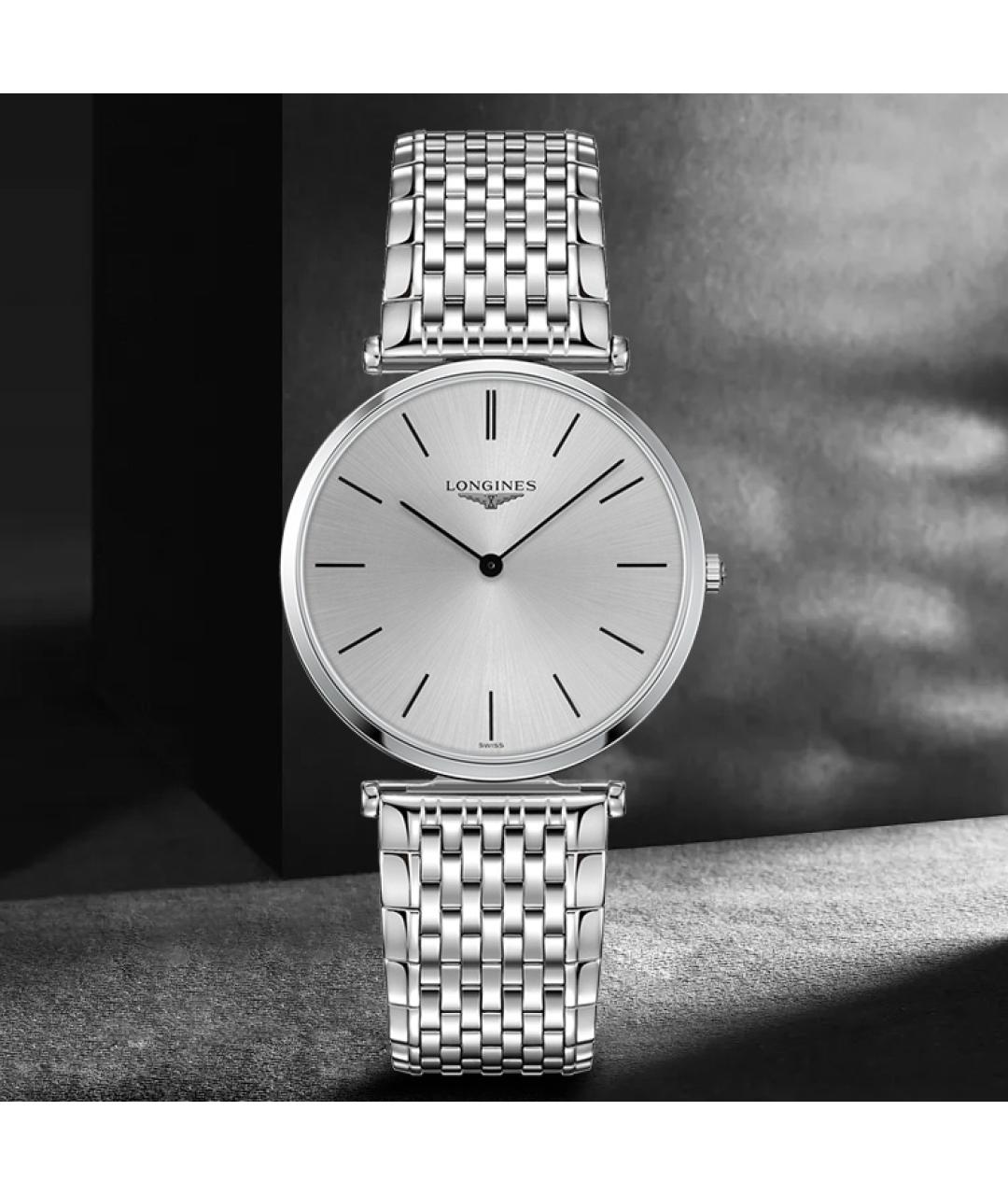 LONGINES Серебряные стальные часы, фото 4