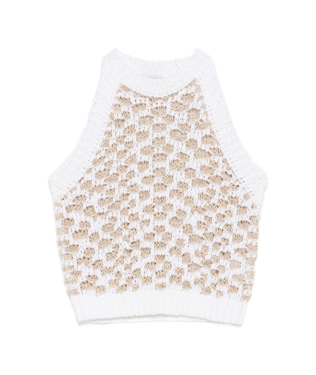 PESERICO Белая жилетка, фото 1