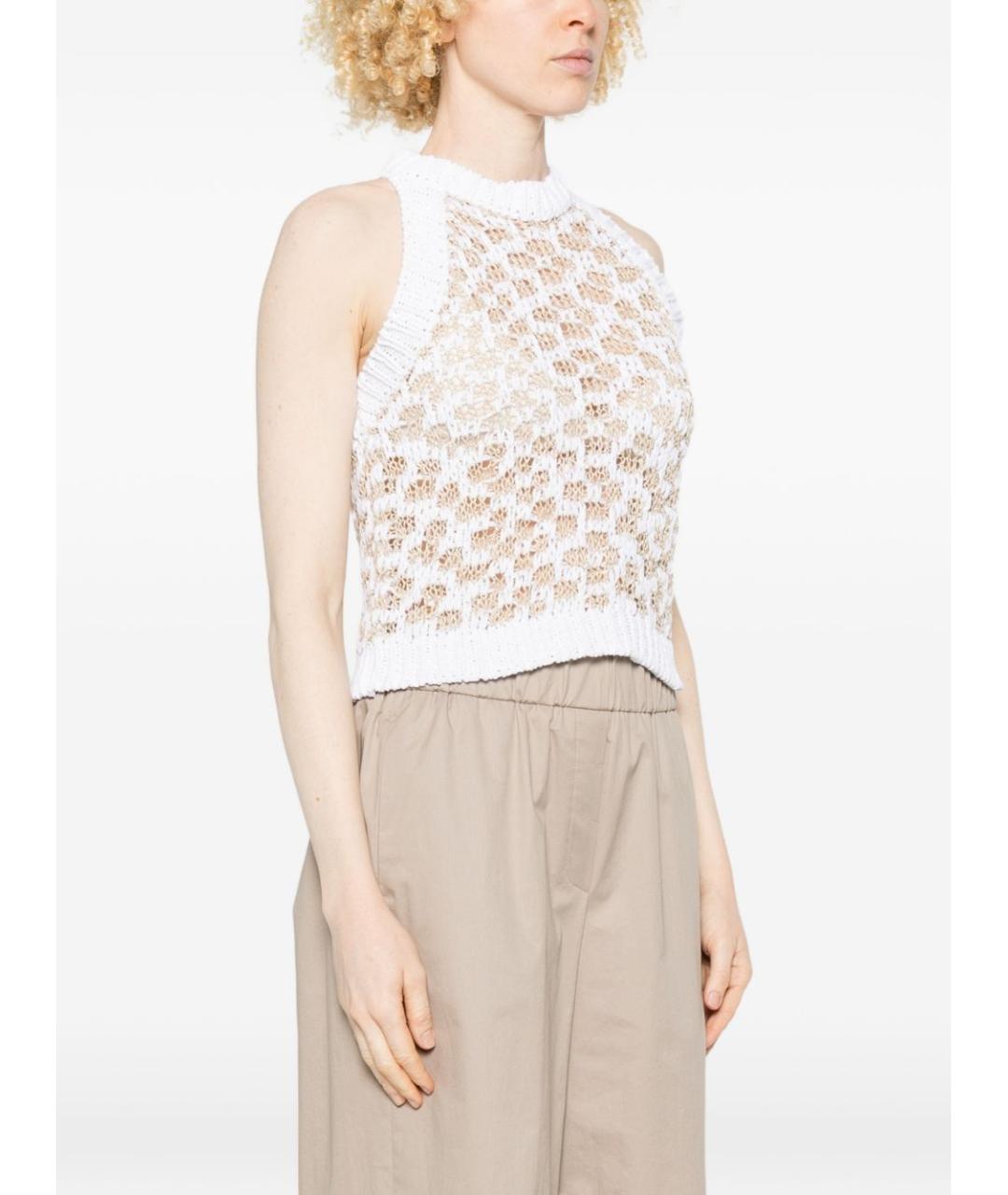 PESERICO Белая жилетка, фото 3