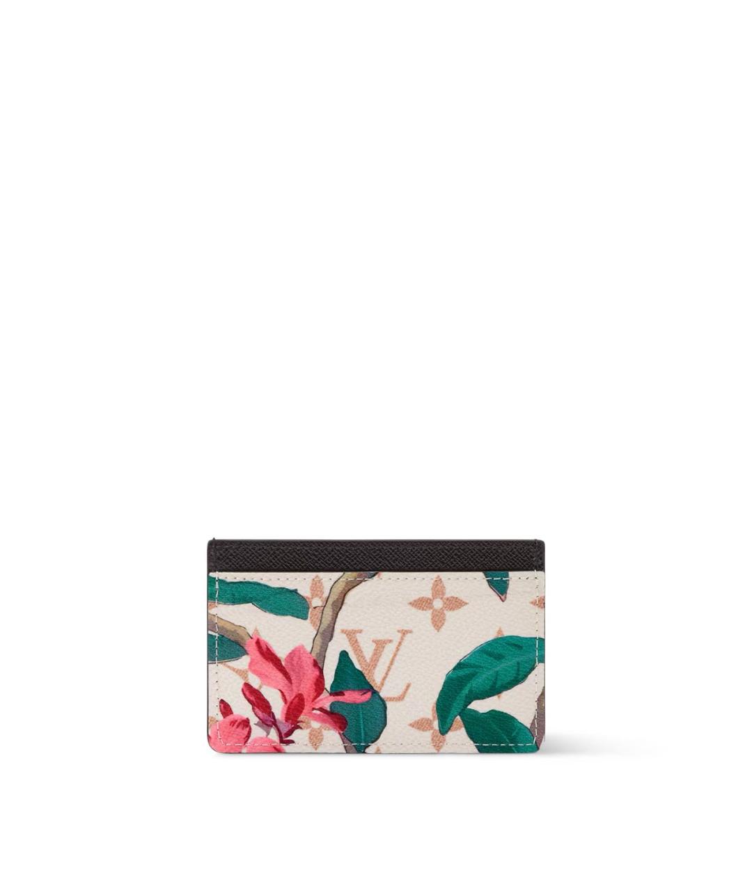 LOUIS VUITTON Коричневый кожаный кардхолдер, фото 3