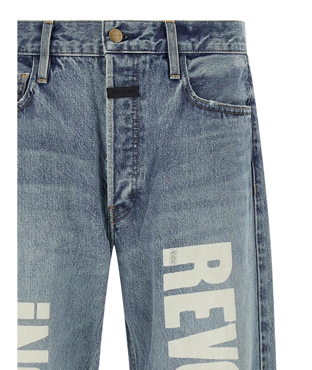 FEAR OF GOD Синие прямые джинсы, фото 2