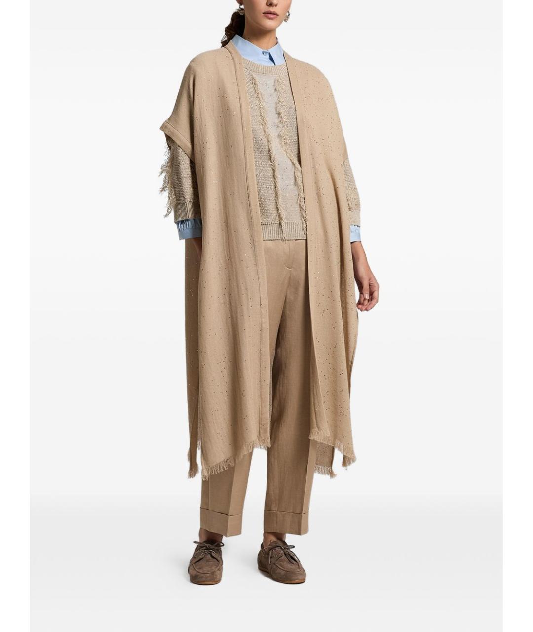 PESERICO Бежевый джемпер / свитер, фото 4