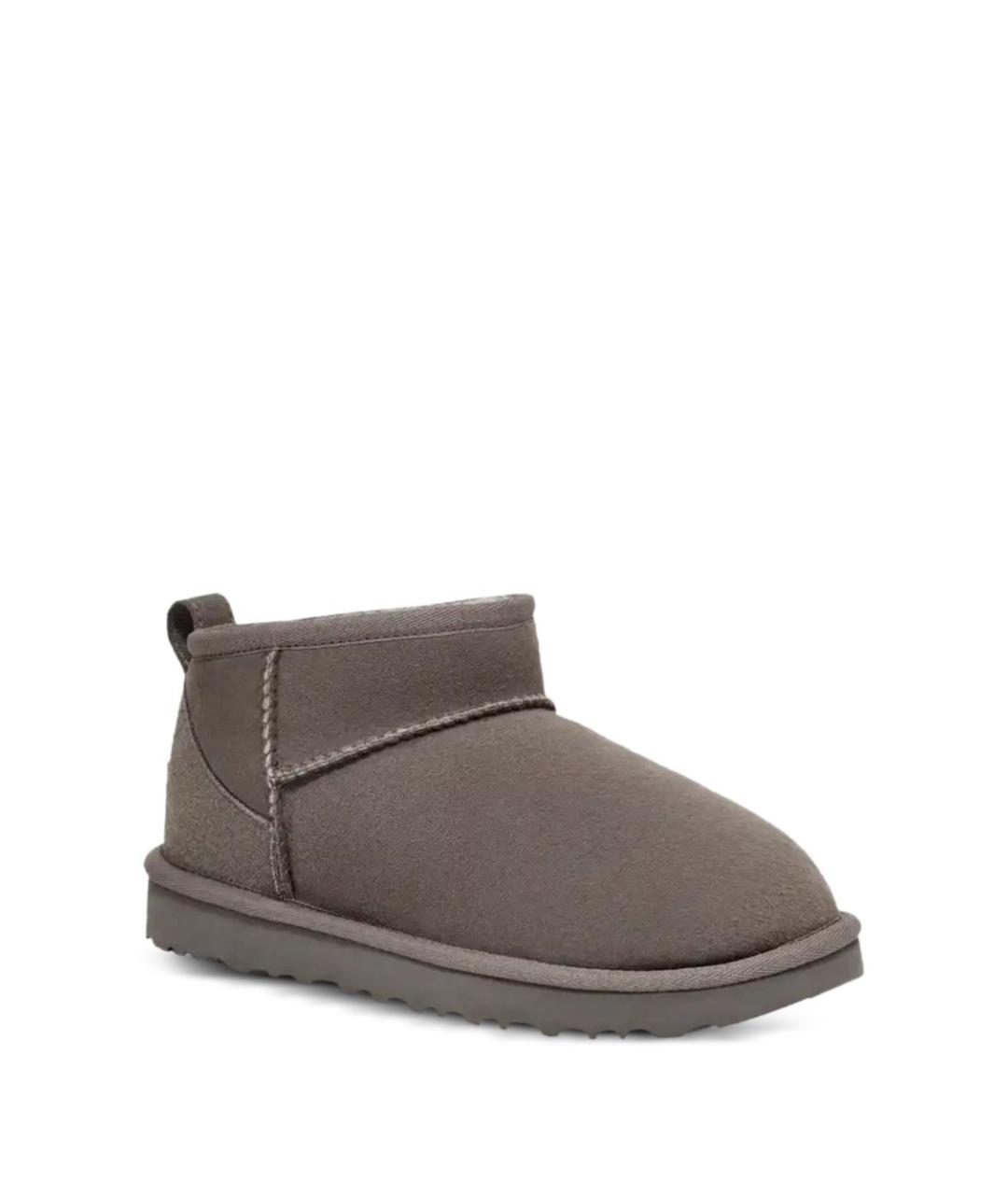 UGG AUSTRALIA Серые кожаные сапоги, фото 2