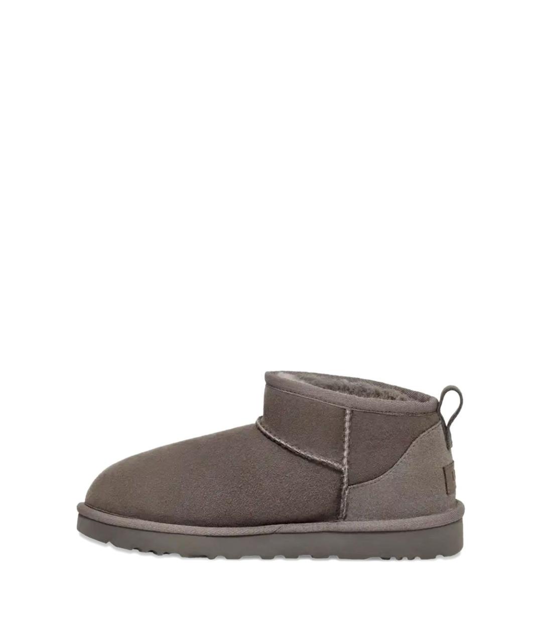 UGG AUSTRALIA Серые кожаные сапоги, фото 3