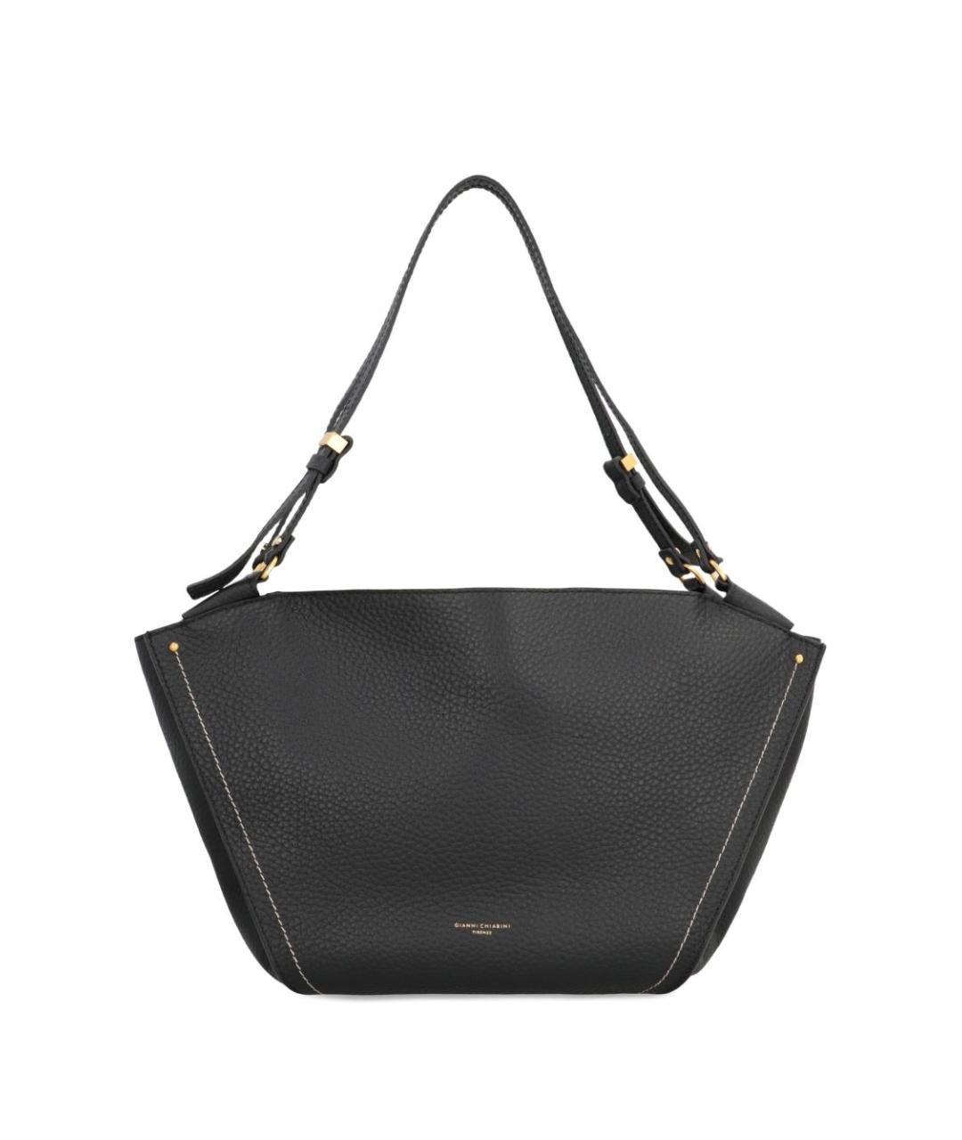Gianni Chiarini Черная кожаная сумка тоут, фото 1