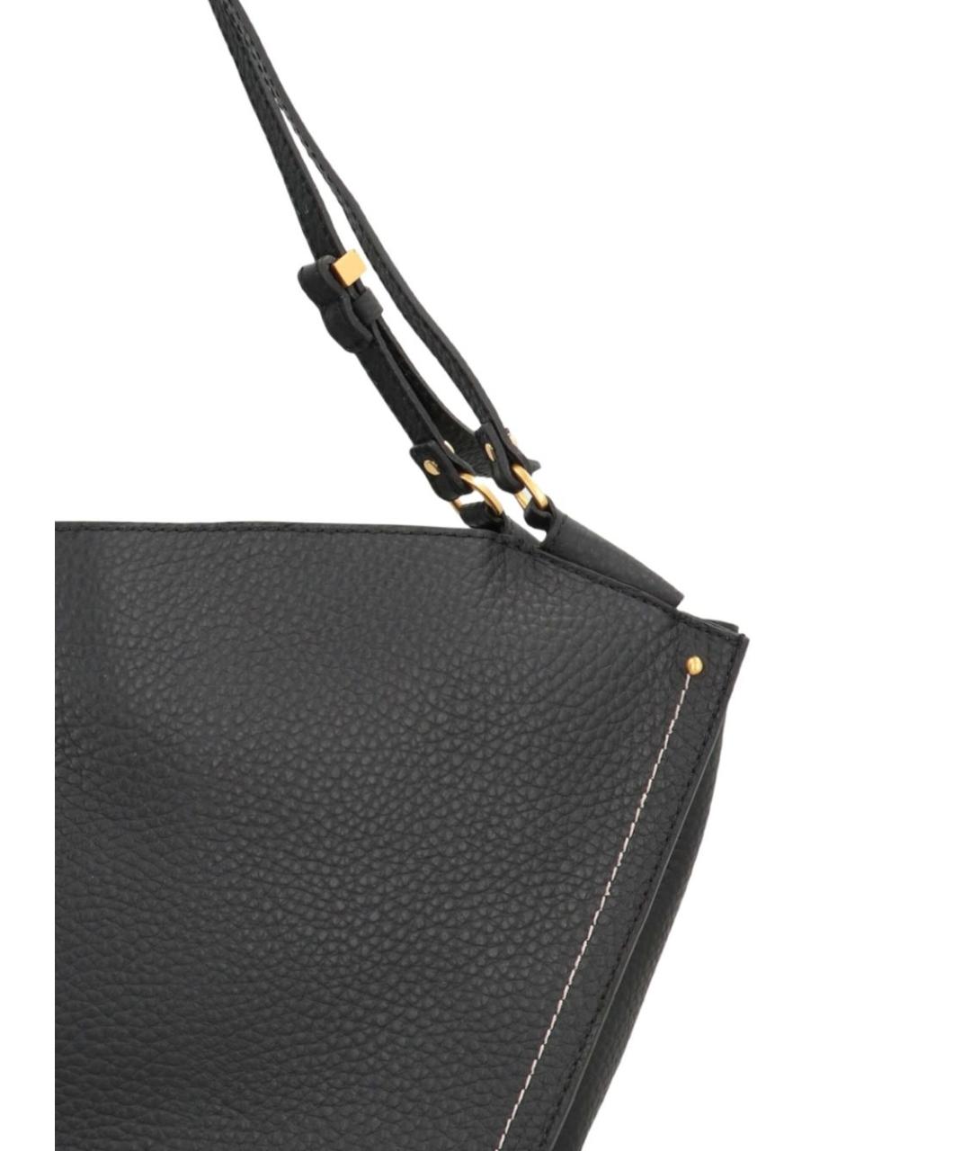 Gianni Chiarini Черная кожаная сумка тоут, фото 2