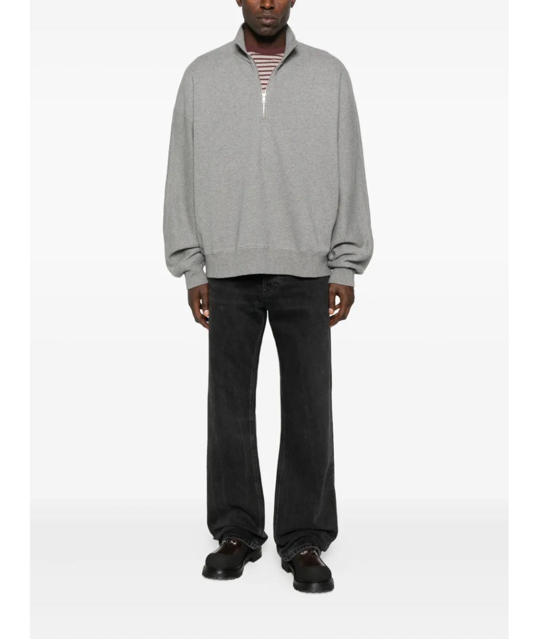 AGOLDE Серый хлопковый джемпер / свитер, фото 4