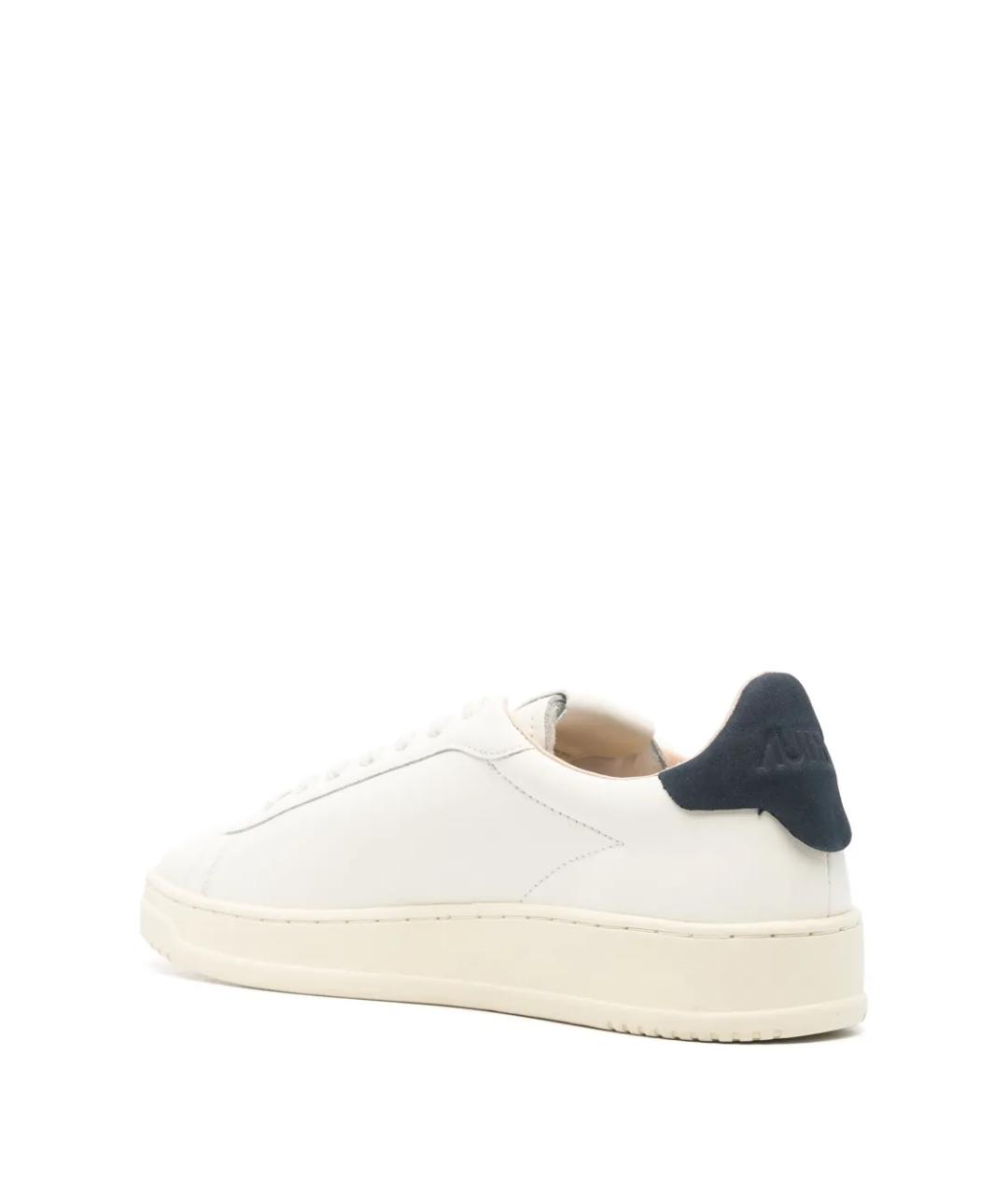 AUTRY Белые кожаные низкие кроссовки / кеды, фото 5