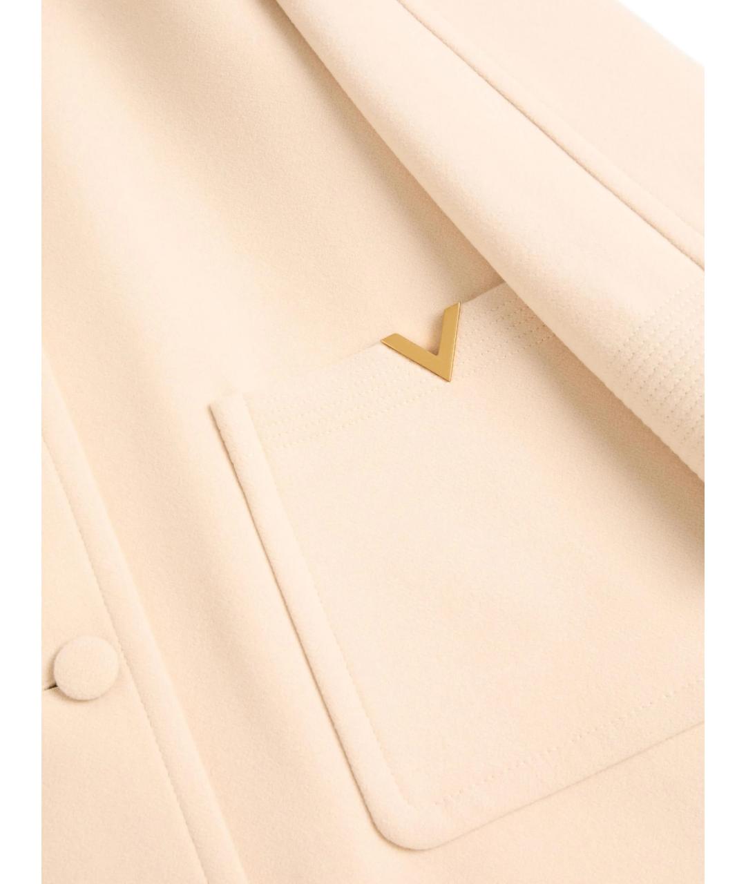 VALENTINO Бежевое шерстяное пальто, фото 2