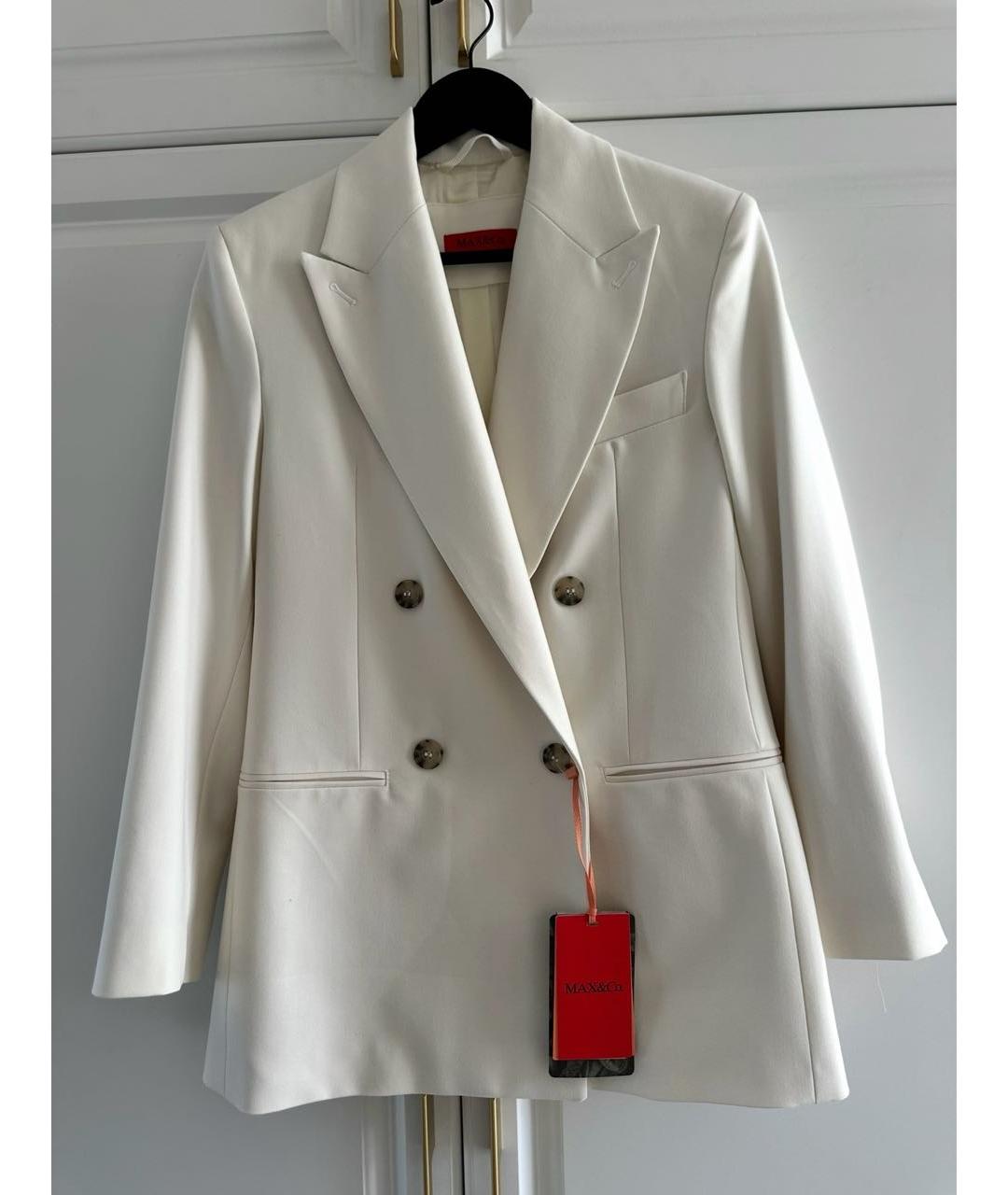 MAX&CO Белый вискозный костюм с брюками, фото 2