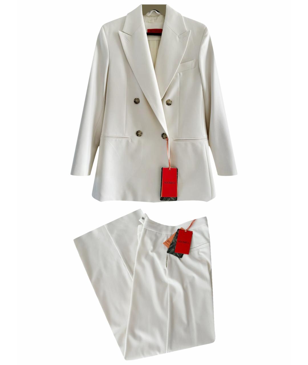MAX&CO Белый вискозный костюм с брюками, фото 1