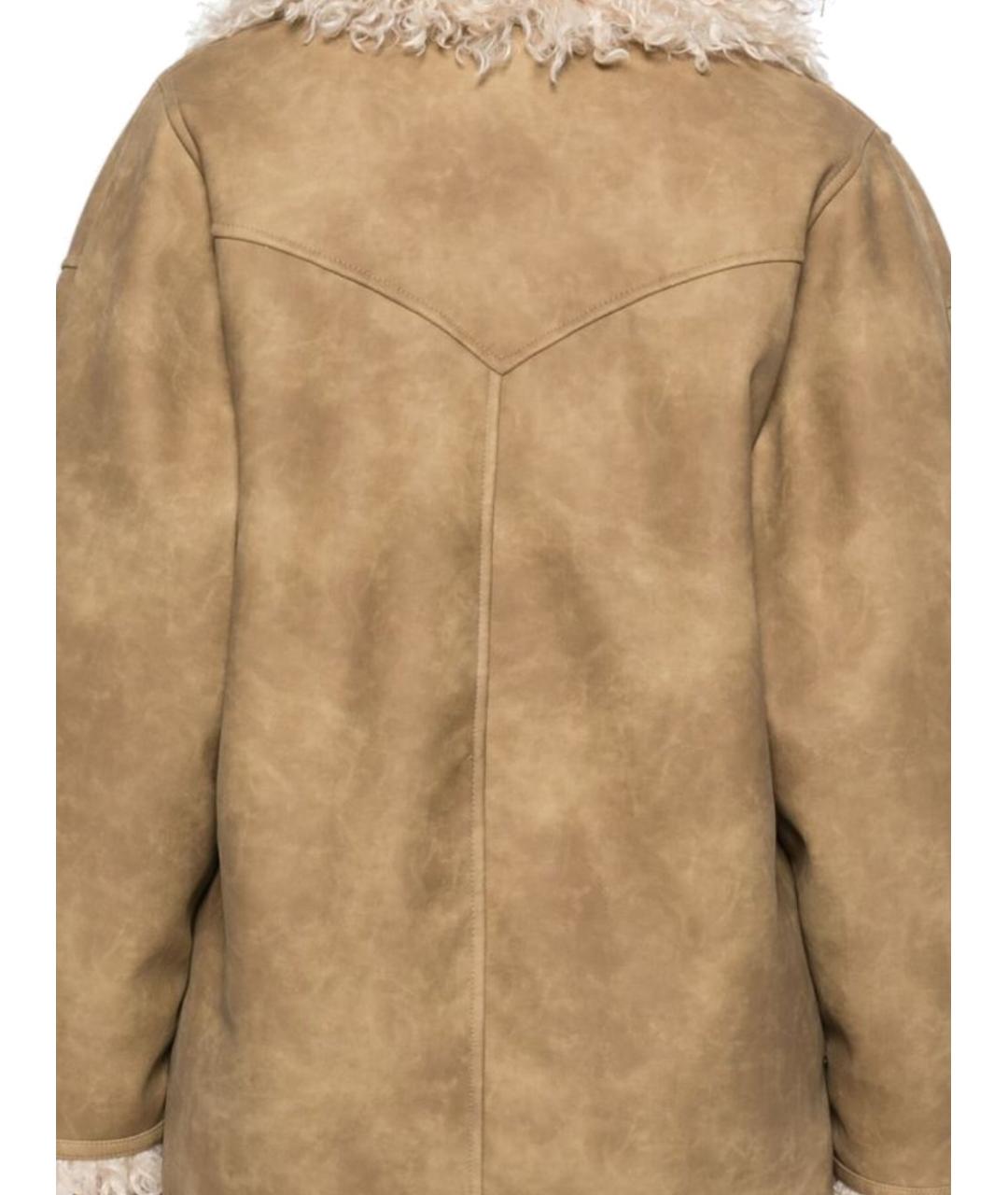 ISABEL MARANT ETOILE Бежевое полиэстеровое пальто, фото 3