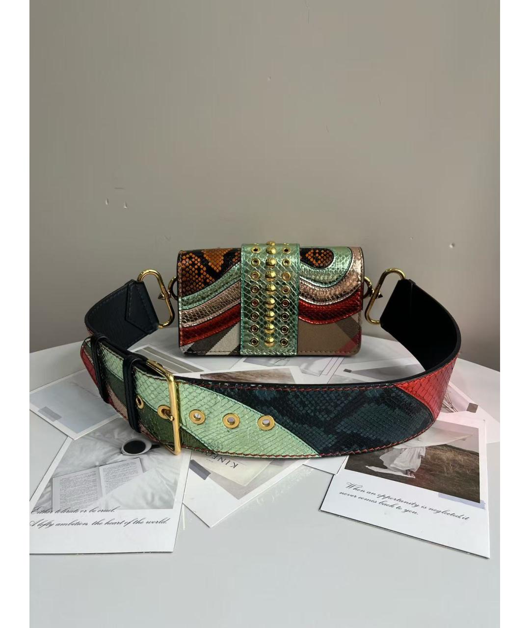 BURBERRY Кожаная поясная сумка, фото 3