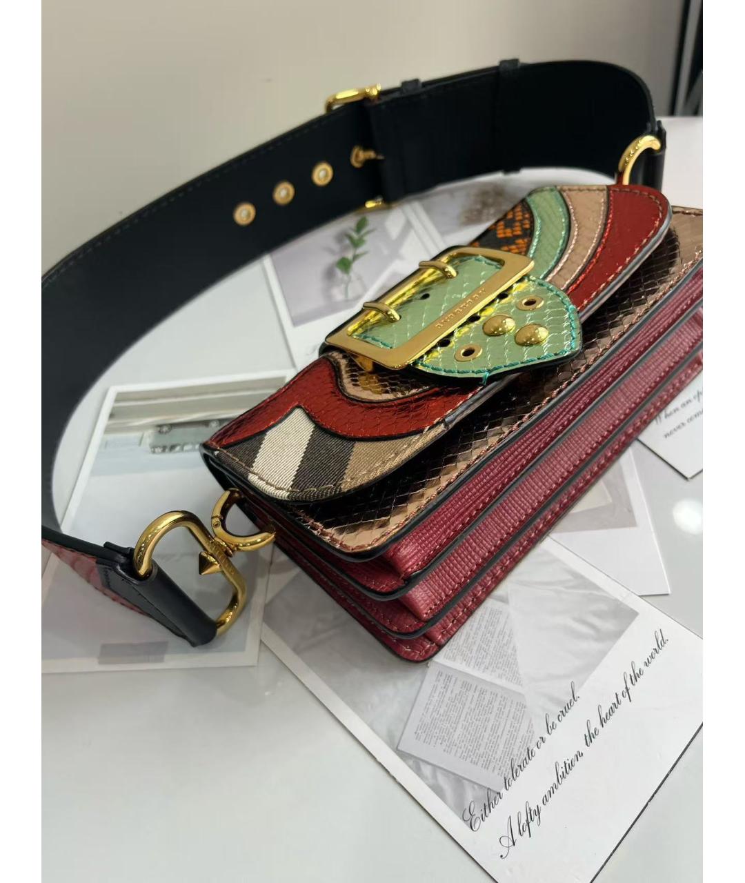 BURBERRY Кожаная поясная сумка, фото 5