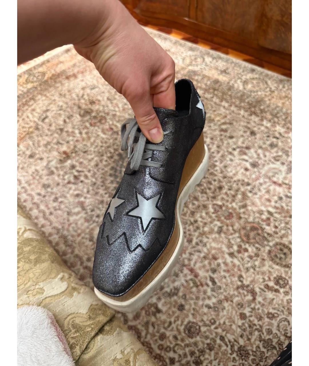 STELLA MCCARTNEY Черные кожаные лоферы, фото 2