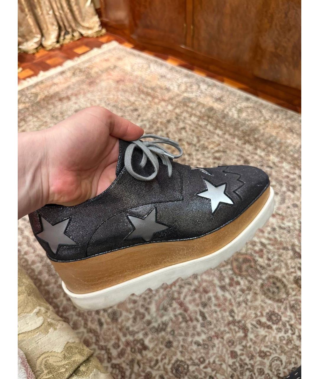 STELLA MCCARTNEY Черные кожаные лоферы, фото 4